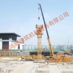 新城桃李郡項目-江蘇興廈建設QTZ5613安裝現場